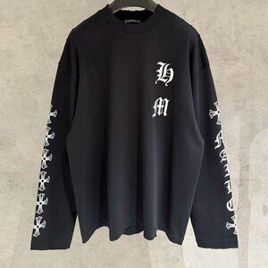 Chrome Hearts Printed Long-Sleeved Black Jersey